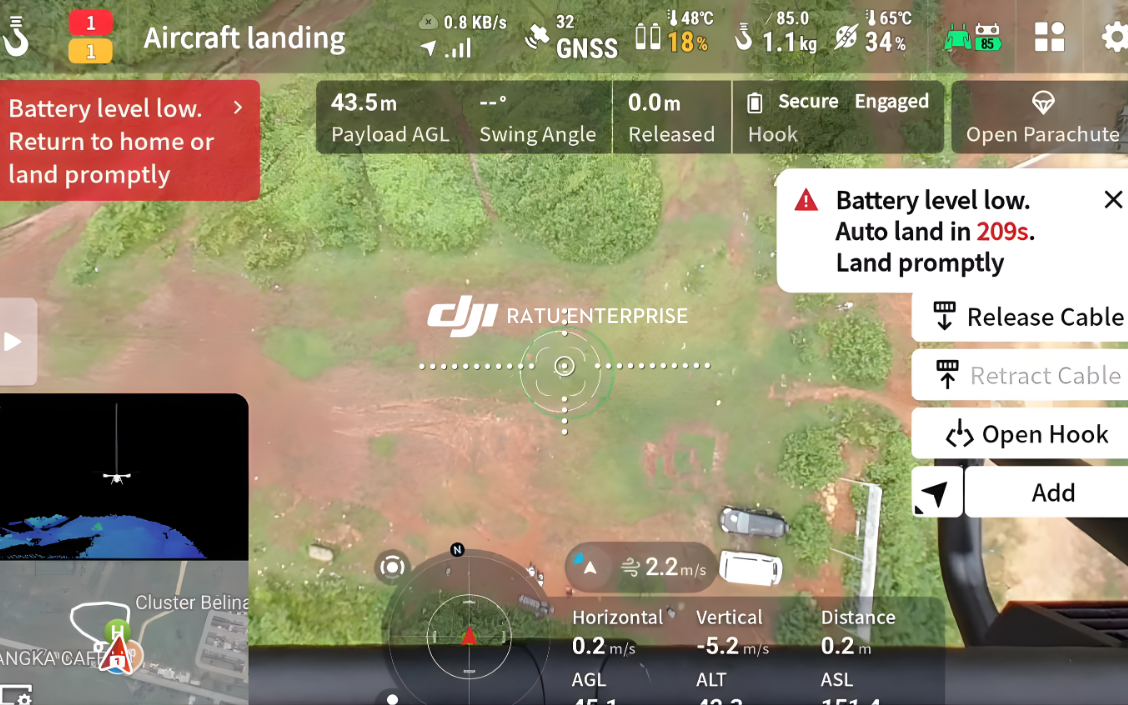 AR Landing Projection